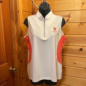 Sport Haley Red and White Golf Top - L